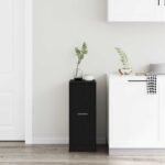 Apothecary Cabinet Black oak 30 x 41 x 77.5 cm Engineered wood