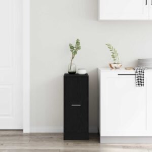 Apothecary Cabinet Black oak 30 x 41 x 77.5 cm Engineered wood