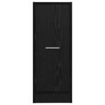 Apothecary Cabinet Black oak 30 x 41 x 77.5 cm Engineered wood