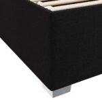 Bed Frame with Mattress Black 90 x 190 cm Fabric