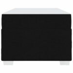 Bed Frame with Mattress Black 90 x 190 cm Fabric