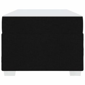 Bed Frame with Mattress Black 90 x 190 cm Fabric