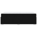 Bed Frame with Mattress Black 90 x 190 cm Fabric
