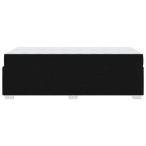 Bed Frame with Mattress Black 90 x 190 cm Fabric