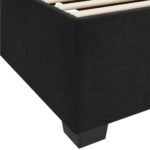 Bed Frame with Mattress Black 90 x 190 cm Fabric