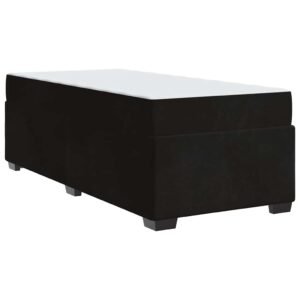 Bed Frame with Mattress Black 90 x 190 cm Fabric