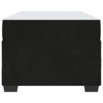 Bed Frame with Mattress Black 90 x 190 cm Fabric