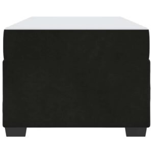 Bed Frame with Mattress Black 90 x 190 cm Fabric