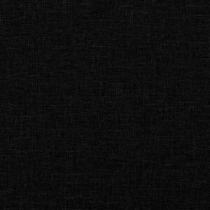Bed Frame with Mattress Black 90 x 190 cm Fabric