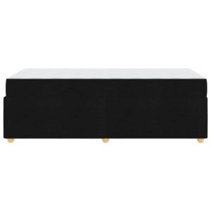 Bed Frame with Mattress Black 90 x 190 cm Fabric