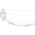 Bed Frame with Mattress Black 90 x 190 cm Fabric