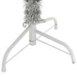 Artificial Pre-lit Christmas Tree Silver 150 cm PET