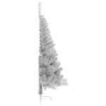 Artificial Pre-lit Christmas Tree Silver 150 cm PET