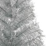 Artificial Pre-lit Christmas Tree Silver 180 cm PET