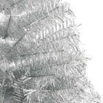Artificial Pre-lit Christmas Tree Silver 210 cm PET