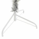Artificial Pre-lit Christmas Tree Silver 210 cm PET