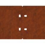 Lawn Edging 30 pcs Rusty 103 x 0.05 x 20 cm Weathering Steel