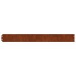 Lawn Edging 30 pcs Rusty 103 x 0.05 x 20 cm Weathering Steel