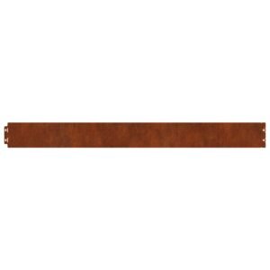 Lawn Edging 30 pcs Rusty 103 x 0.05 x 20 cm Weathering Steel
