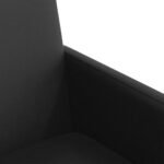 Dining Chairs with Wheels 2 pcs Black 57 x 66 x 94 cm
