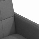 Dining Chairs with Wheels 2 pcs Dark grey 58 x 65 x 94 cm
