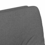 Dining Chairs with Wheels 2 pcs Dark grey 57 x 67 x 95 cm