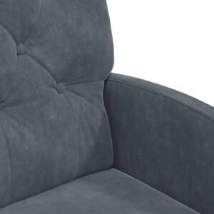 Dining Chairs with Wheels 2 pcs Dark grey 58 x 67 x 97 cm