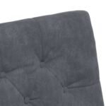 Dining Chairs with Wheels 2 pcs Dark grey 58 x 67 x 97 cm