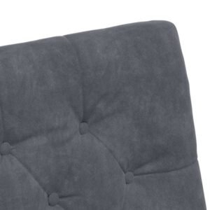 Dining Chairs with Wheels 2 pcs Dark grey 58 x 67 x 97 cm