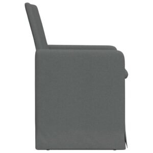 Dining Chairs 2 pcs Dark grey 57 x 67 x 95 cm Fabric