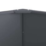 Planter Anthracite 60 x 60 x 50 cm Steel
