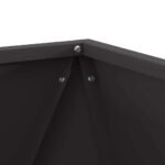 Planter Black 40 x 40 x 40 cm Steel