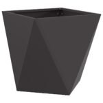 Planter Black 40 x 40 x 40 cm Steel