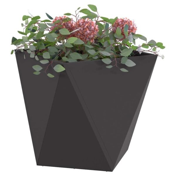 Planter Black 40 x 40 x 40 cm Steel