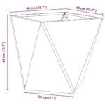 Planter Black 40 x 40 x 40 cm Steel