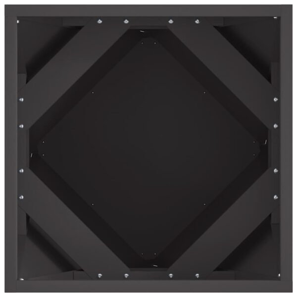Planter Black 40 x 40 x 40 cm Steel