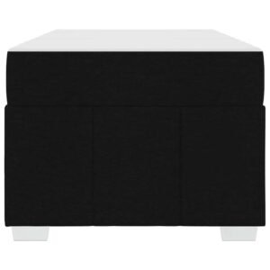 Bed Frame with Mattress Black 90 x 190 cm Fabric