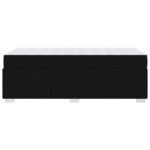 Bed Frame with Mattress Black 90 x 190 cm Fabric