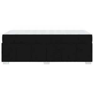 Bed Frame with Mattress Black 90 x 190 cm Fabric