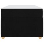 Bed Frame with Mattress Black 90 x 190 cm Fabric
