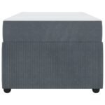 Bed Frame with Mattress Dark Grey 90 x 190 cm Fabric