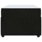 Bed Frame with Mattress Black 90 x 190 cm Fabric