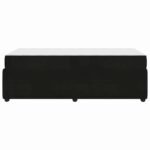 Bed Frame with Mattress Black 90 x 190 cm Fabric