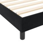 Bed Frame with Headboard Black 152 x 203 cm Velvet