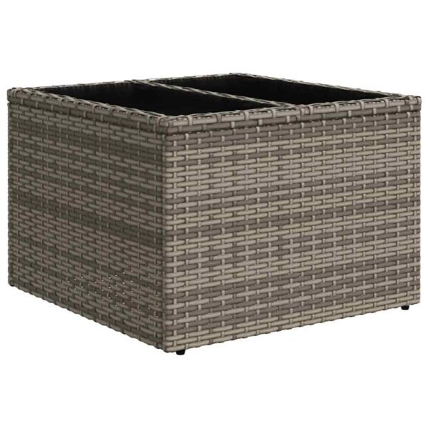 Garden Sofa Set with Cushion 6 pcs Grey Poly rattan