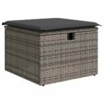 Sofa Set with Cushion 7 pcs Poly Rattan