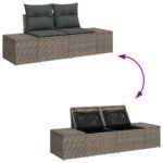 Sofa Set with Cushion 7 pcs Poly Rattan
