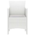 Garden Chair 2 pcs White 53 x 49 x 85 cm Polypropylene