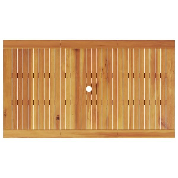 Garden Dining Set 7 pcs Brown Solid Acacia Wood