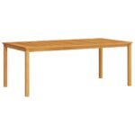 Garden Dining Set 7 pcs Brown Solid Acacia Wood